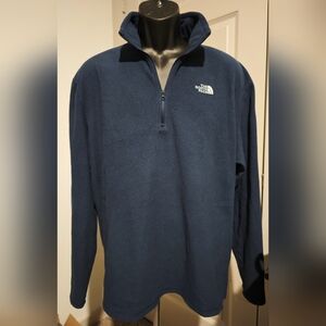 The North Face Men’s Fleece Quarter-Zip Pullover Sweatshirt Blue Size L